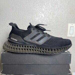 Adidas Ultra 4D Triple Black Mens Running Shoes Sneakers GX6632 Men's Size 11.5